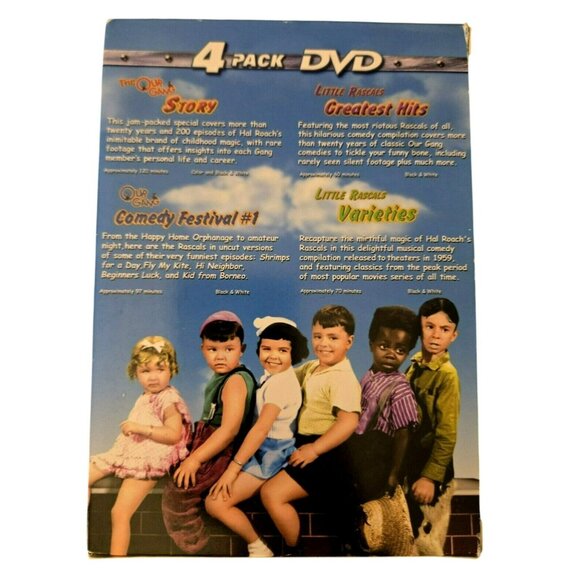 Our Gang 4-Pack DVD Set Featuring Classic Little Rascals Episodes & Extras - Picture 1 of 4